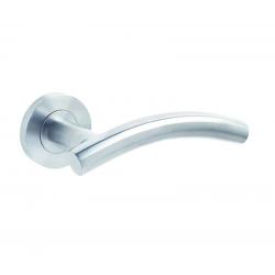 Arched Lever Door Handle Set (stainless steel)